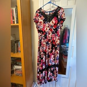 Torrid floral gown size 2